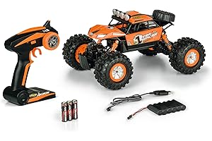 Carson – Sea Racer 1:12 – RC-Auto als Amphibienfahrzeug, 100% RTR, für Land und Wasser, robust und wasserfest, mit 2.4G Fernsteuerung, LxBxH: 350mm/ 250mm/ 168mm, Orange