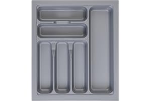 MUHOO Besteckkasten für Schubladen 45er Besteckeinsatz Schubladeneinsatz Küche 366 x 474 mm