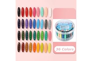 Owelth Crayons de Cire pour Enfants 36 Couleurs, Mes Premiers Faciles à Tenir Non Toxiques, Crayons Lavables