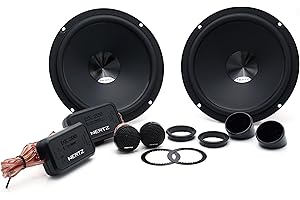 Hertz DSK 165.3 - Sistema audio a due vie con woofer da 165 mm in carta trattata, tweeter da 24 mm a cupola e crossover dedicato 4ohm 160W max