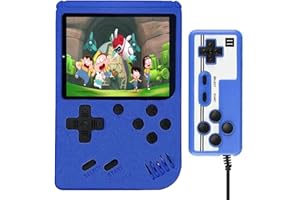 FX SOLO Handheld Game Console Boy, Mini Retro Games Player with 500 Classic Games, Rechargeable Battery & 3-Inch Color Screen Portable FC Handheld Games for Lovers Adults Kids Boys