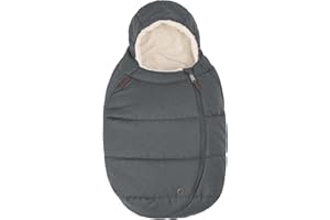 Maxi-Cosi Baby Car Seat Footmuff - Extra Comfort - Easy and Safe - Soft Durable Fabrics - Machine Washable - Fits All Maxi-Cosi Car Seats - Twillic Graphite