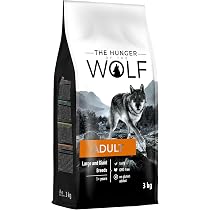 The Hunger of the Wolf Hundefutter fr ausgewachsene Hunde aller Rassen und  fr Hunde mit Allergien, Fein zubereitetes Trockenfutter ohne Getreide mit  Lachs und Kartoffeln - 3 kg : Amazon.de: Haustier