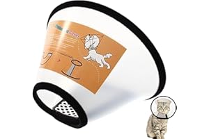 IKOPFLN Collare Elisabettiano Forma Cono per Cane e Gatto Regolabile Adatto per Gattini e Cuccioli
