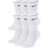 NIKE Men's U Nk Everyday Cush Crew 6pr-bd Socks