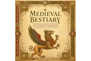 Medieval Bestiary: A coloring journey through 50 authentic creatures from medieval manuscripts