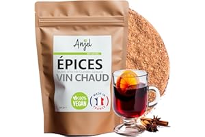 Mélange Epices Vin Chaud en Poudre 100% Naturel - Épices pour Vin Chaud Moulu Vegan Sans Gluten - NCA (250)