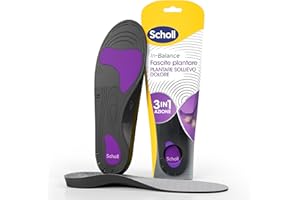 DR. SCHOLL'S Scholl In-Balance Plantare Sollievo Dolore Fascite Plantare, Plantari con Arco Plantare Rinforzato e Supporto sul Tallone per Alleviare il Dolore, Taglia M (40-42), 1 Paio, Uomo e Donna