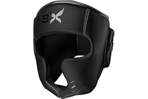8XSPORTS MOVE ON 8Xsports Boxing Headguard, MMA Training – Adjustable Padded Head Gear with Cheek, Forehead & Ear Protection | Perfect for MuayThai, Kickboxing, Sparring, Martial Arts, Karate, &Taekwondo