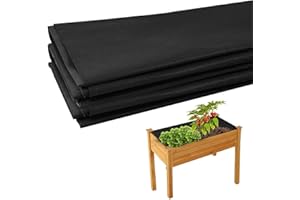 EXMYGBOY Fabric Liner for Large Veg Trough Outdoor Raised Bed Planter (160cm x 210cm)Non Woven Fabric Plant Liners, Replacement Felt Window Box Liners, Outdoor Raised Bed Planter Liner for Garden Flower
