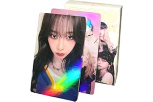 PYAJUU Aespa Laser Photocards 50pcs aespa photocard K-pop Aespa album card Aespa Merch Greeting Cards KARINA Photocard/Winter Photocard/Giselle Photocard/NINGNING Photocard