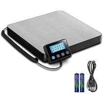 Bilancia Digitale BAOCHADA Fino A 50 Kg - Precisione 1g, Con Funzione Conteggio E Tara, Per Pacchi, Cucina E Magazzino