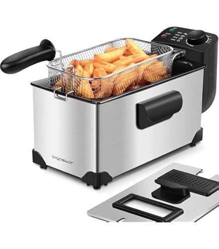 Lacor 69134 Freidora Eléctrica 4L 2500W Acero Inoxidable