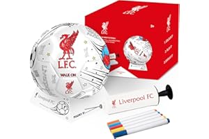 Hy-Pro Officially Licensed Scribble Ball – Colour in Football with 5 Colouring Pens, Stand & Pump, Football Toys, Gifts for Boys and Girls 3+