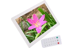 HAOFY Cornice Fotografica Digitale LCD, Cornice Digitale WiFi da 17 Pollici Cornice Video 1440x900 Schermo HD Rapporto 16:10 Rotazione Foto Facile da Usare - Regalo Perfetto per Una Persona Cara(bianco)