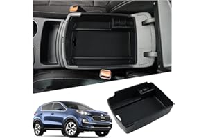 Ruiya Compatible with 2016-2021 Kia Sportage QL(Automatic) Centre Console Storage Box, Sportage Armrest Organiser Tray Centre Armrest Storage Box Sportage Accessories Centre Armrest Glove Box