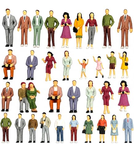 Figurines de photographe à l'échelle 1:87. Lot de 4 personnages miniatures peints à la main à l'échelle HO avec appareils photo - Figurines diorama - France Figurines de photographe à l'échelle 1:87. Lot de 4 personnages miniatures peints à la main à l'échelle HO avec appareils photo - Figurines diorama - France