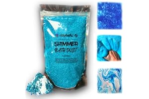 Stsfybaths Blue Bubblegum Shimmer Bath Bomb in A Bag - Handmade Scented Bath Bombs for Women,Kids and Men - Bulk Bathbomb Fizzies Perfect for Boys and Girls All Ages (Large, Blue)