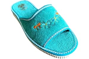 Patrizia Azzi Sandalo donna ciabatte mare piscina spa spugna 100% interamente foderata in purissimo cotone/spugna Suola Antiscivolo Lavabile