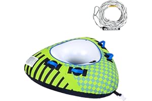 Mesle Pack de Flotador de Arrastre Delta con Cuerda, 1 Persona, Donut Hinchable, para Barco