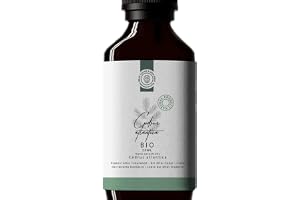 50ml Organiskt Atlasceder Eterisk Olja (Cedrus atlantica) - 100% Ren och Organisk - Äkta Cederdoft för Diffusor, DIY Tillverkning: Tvål, Kosmetik, Ljus, Spray - Organic Cedar Essential Oil
