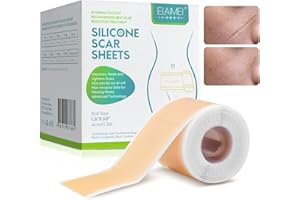 ZODENIS Medical Grade Scar Removal Silicone Gel Tape (1.6”x 60”) Highly Comfortable Scar Removal Sheet Long Strips for Acne Scars C-Section & Keloid Surgery Scars Sheets Treatment Tapes - 6-8 Month Supply