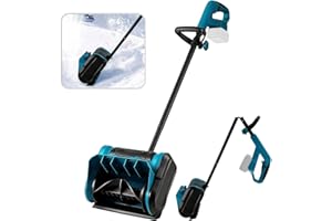 Catolsss Akku Schneefräse für Makita Akku 18V, Bürstenlos elektrische Schneefräse,1000W kabellos Schneebürste bis 30cm Räumhöhe, 8m Wurfweite,30cm Arbeitsbreite, 70° Einstellbar(Ohne Akku)