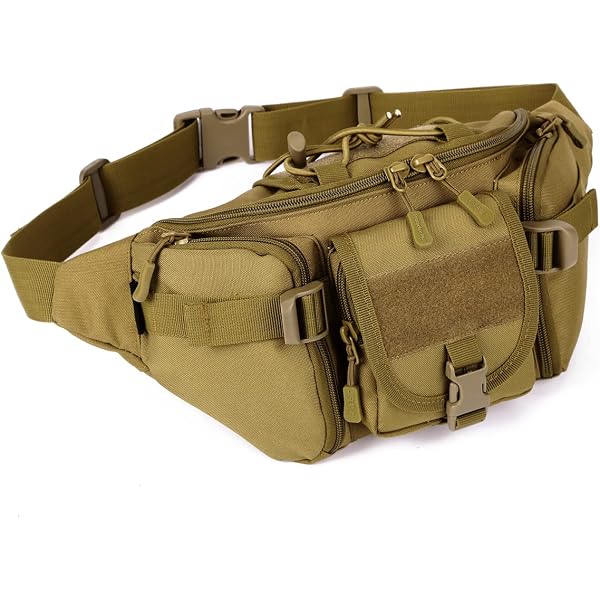 Katutude Sac Banane Tactique Étanche – Molle Poche Bouteille, Ceinture Randonnée Camping Chasse Cyclisme, Homme Femme 3L