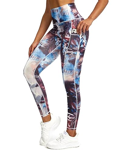 HAPYWER Yogalegging voor dames, hoge taille, yogabroek, kleurrijk