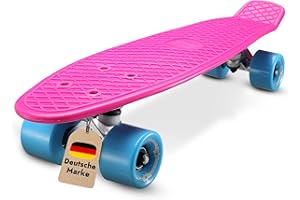 ‎BIKESTAR BIKESTAR Vintage Retro Cruiser Skateboard 60mm für Kinder und Erwachsene auch Anfänger ab ca. 6-8 Jahre |