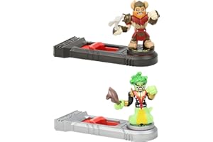 Akedo Ultimate Arcade Warriors Versus Pack Miss Slither Vs Axel Mini Battling Action Figures Ready, Fight, Split Strike