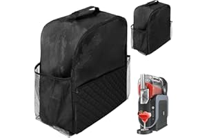 SKYEARMAN Bolsa de almacenamiento para máquina de helado, bolsa de transporte compatible con Ninja SLUSHi máquina de bebidas heladas, funda con varios bolsillos grandes para Ninja FS301EU, negro