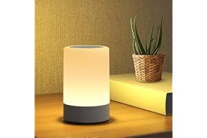 G Keni Nursery Night Light for Baby, LED Bedside Touch Sensor Night Lamps for Kids Breastfeeding and Sleep Aid, USB Rechargeable Nursery Lights with Dimmable, Memory Function, Warm Light