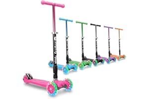 3STYLESCOOTERS 3Style Scooters | RGS-2 Children's Scooter | LED Light Up Wheels | Adjustable & Foldable Design | 3-12 Years | Boys, Girls & Toddlers