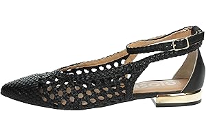 GIOSEPPO Bailarinas Azules Trenzadas DE Punta Fina para Mujer DELL