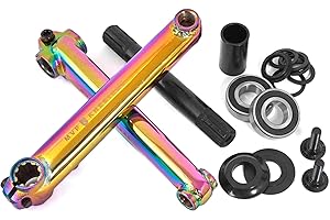 KHEBIKES KHE MVP BMX - Set manovella 8T MID BB CrMo 19 mm, per asse Oil-Slick Jet Fuel 170 mm