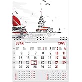 2026 Economic Sailor Calendar Sailor Wall Calendar 33x47.5 cm