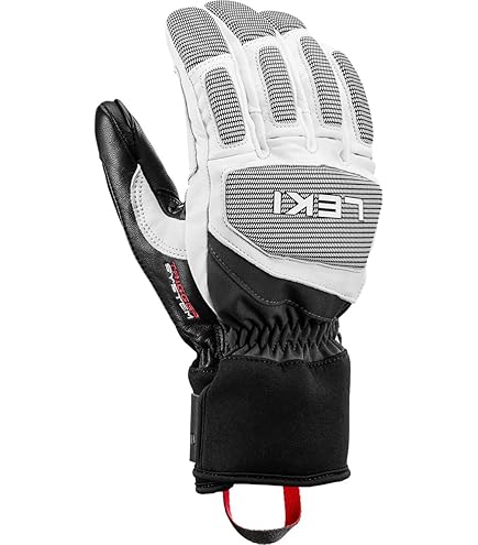 LEKI WCR Venom GS Guanti Da Sci 3D - Per Slalom Gigante, Taglia 8.5, Nero/Giallo