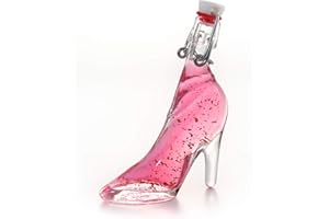 IL GUSTO Pink Vodka Gift with 22K Gold Flakes – Luxury Premium Vodka in Lady Shoe Shaped Bottle, 40ml, 20% ABV – Unique Gift for Her