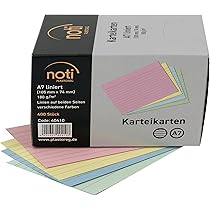 GP Get Productive Index Box For 1000 DIN A7 Index Cards, Includes