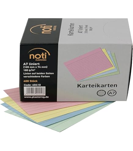 Schedario A7 Herlitz In Plastica Trasparente - Per 300 Schede, Organizzazione Ufficio - Foto 2