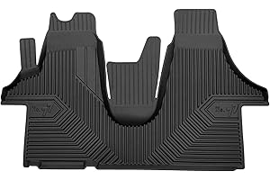 ‎MOTOS MOTOS Gummimatten Auto Fussmatte passend für Volkswagen Transporter T6 2015-2019 Van Verbessern Sie Ihren Reisekomfort mit Antirutschmatte Auto No.77- Allwetter fußmatten Auto, Schutz vor Verschmutzun