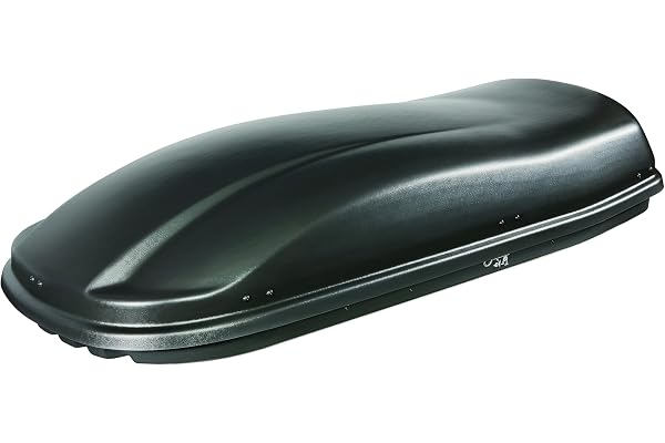 Farad Coffre de Toit Marlin 480L Noir - Double Ouverture Latérale, Homologation TÜV-GS, Garantie 5 Ans - Serrures centralisées sur 3 Points avec clés de sécurité - Résistant aux Rayons UV