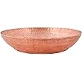 SHIV SHAKTI ARTS Pure Copper Parat Platter Laddu Gopal Bath Taman, Tokkri, Parat, Platter - Designer, Small,27 cm