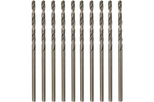 QUARKZMAN 10 Stück Metallbohrer 1,8 mm M35 HSS Cobalt Spiralbohrer Werkzeug für Edelstahl, Kupfer, Holz, Kunststoff und andere harte Materialien