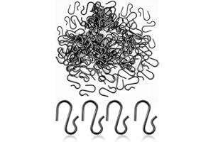 Sheryl&Rain Mini S Hooks for Hanging 120Pcs,1 Inch Small Black Hooks,S Shaped Hanging Hooks,Metal Hooks Connectors for Hanging Jewelry Basket Keys Crafts Fairy Lights Ornament Decoration