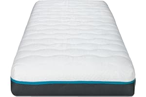 MATTREX | Colchón Cuna Viscoelástico Premium con Doble Funda 115x55x12 – Colchón Cuna Reversible Verano/Invierno – Colchónes Cunas Certificado Oeko-Tex con Tejido Aloe Vera