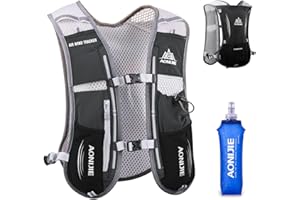 ‎TRIWONDER TRIWONDER 5L Ultraleichter Trinkrucksack, Trinkweste, Hydration Pack Fahrradrucksack mit 1.5L Trinkblase oder 500ML Wasserflasche für Marathon, Laufen, Wandern