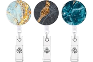 Amabro 3 Llavero Retráctil con Clip, Llavero Retractil Extensible Defensa Personal Llavero Antiperdida Llavero Heavy Duty Llavero Retráctil Porta Tarjetas Colgante para Soporte de Tarjeta ID