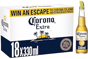 Corona Extra Lager Beer Bottle, 18 x 330ml